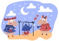 DEER LOVE Valentine Day Cartoon Animal Set